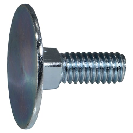 Midwest Fastener Elevator Bolt, 5/16"-18 Thrd Sz, 1 in L, Steel, Zinc Plated Finish, 10 PK 71305